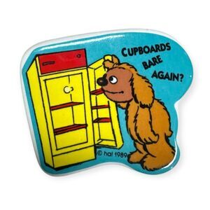Retro Vintage Muppets Ceramic Fridge Magnet Cupboards Empty Again Rare
